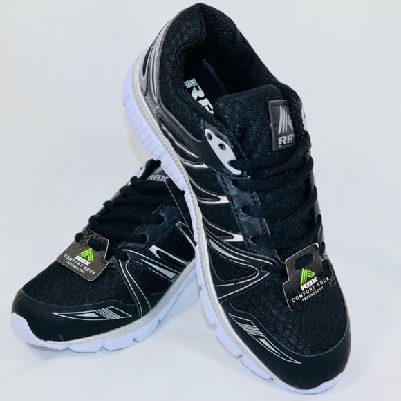 New RBX Rena 9 Women Performance Running Trainers Sneakers Black/Silver - Picture 7 of 8
